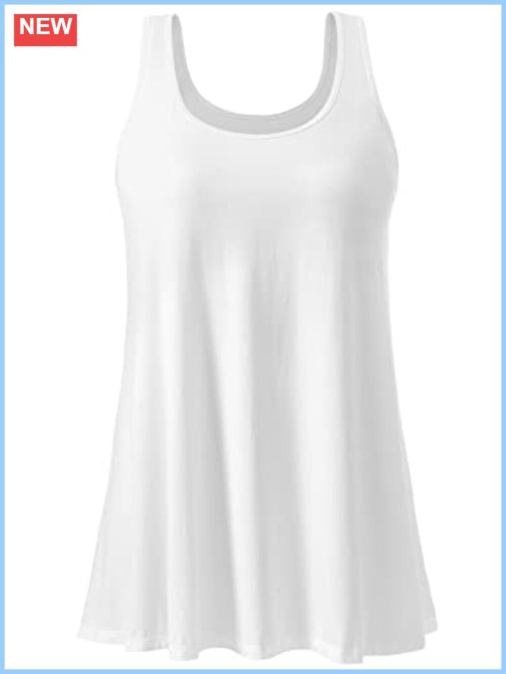 Tank Top Built in Bra Pleated Sleeveless Loose Fit Casual Layering Top